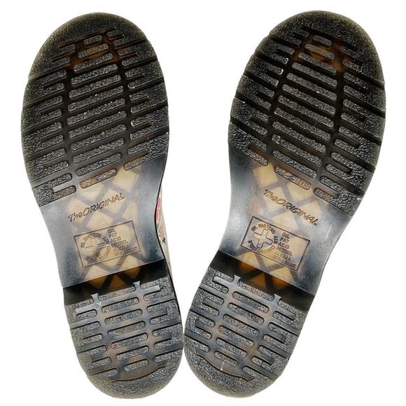 Dr. Martens 1460 Floral Mash Up Leather Lace Up Combat Boots Size 7 - Picture 8 of 12